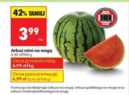 Biedronka Arbuz mini na wagę Biedronka oferta