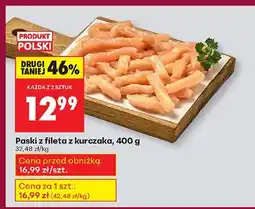 Biedronka Paski z fileta z kurczaka 400 g Biedronka oferta