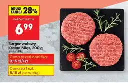 Biedronka Burger wołowy Kraina Mięs oferta