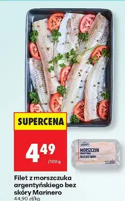 Biedronka Filet z morszczuka argentyńskiego bez skóry Marinero oferta