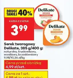 Biedronka Ser twarogowy Delikate 385 g oferta