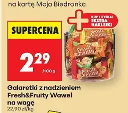 Biedronka Galaretki z nadzieniem Fresh&Fruity Wawel oferta