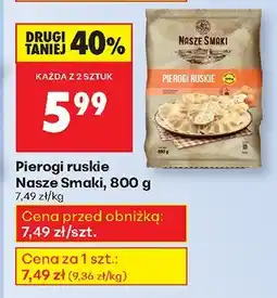 Biedronka Pierogi ruskie Nasze Smaki, 800 g oferta