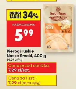 Biedronka Pierogi ruskie Nasze Smaki 400 g oferta