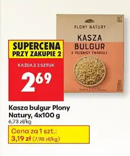 Biedronka Kasza bulgur Plony Natury 4x100 g oferta
