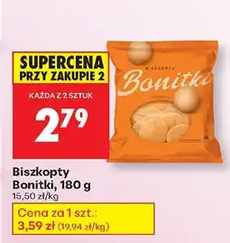 Biedronka Biszkopty Bonitki, 180 g oferta