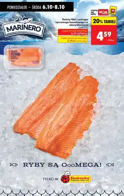 Biedronka Filet świeży pstrąg tęczowy łososiowy Marinero oferta
