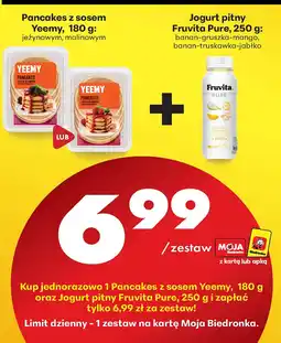 Biedronka Jogurt pitny Fruvita Pure 250g oferta