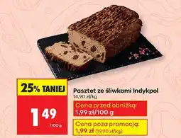 Biedronka Pasztet ze śliwkami Indykpol oferta