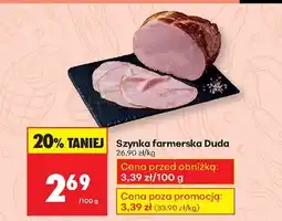 Biedronka Szynka farmerska Duda oferta