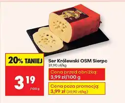 Biedronka Ser Królewski OSM Sierpc oferta