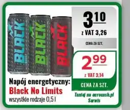 Eurocash Napój energetyczny: Black No Limits oferta