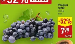 ALDI Winogrona ciemne Aldi oferta