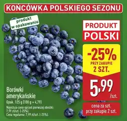 ALDI Borówki amerykańskie Aldi oferta