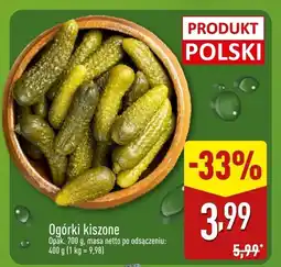 ALDI Ogórki kiszone Aldi oferta