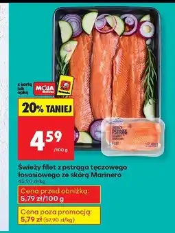 Biedronka Filet z pstrąga tęczowego łososiowego ze skórą Marinero oferta