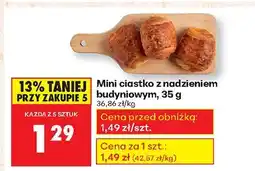 Biedronka Mini ciastko z nadzieniem budyniowym Biedronka oferta