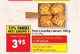 Biedronka Tost z szynką i serem Biedronka oferta