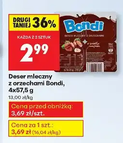 Biedronka Deser mleczny z orzechami 4-pak Bondi oferta