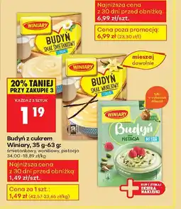 Biedronka Budyń z cukrem śmietankowy Winiary oferta