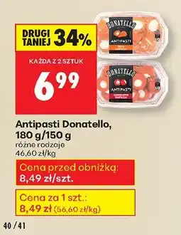 Biedronka Antipasti Donatello różne rodzaje oferta