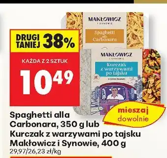 Biedronka Spaghetti alla Carbonara Makłowicz i Synowie oferta