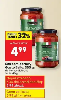 Biedronka Sos pomidorowy siciliana Gusto Bello oferta