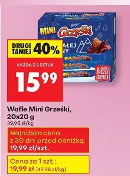 Biedronka Wafle Mini Grześki 20 szt. Goplana oferta