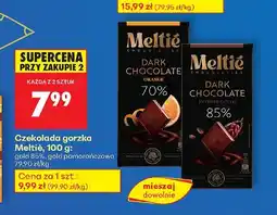 Biedronka Czekolada gorzka gold 85% Meltie oferta