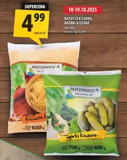 Arhelan Kapusta kiszona, ogórki kiszone Matyjaszczyk 400g/1000g oferta