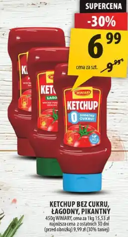 Arhelan Ketchup bez cukru, łagodny, pikantny 450g Winiary oferta