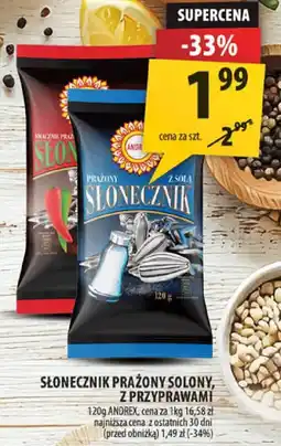 Arhelan Słonecznik prażony solony, z przyprawami 120g Andrzej oferta