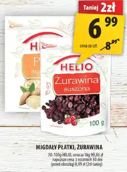 Arhelan Migdały płatki, żurawina 100g Helio oferta