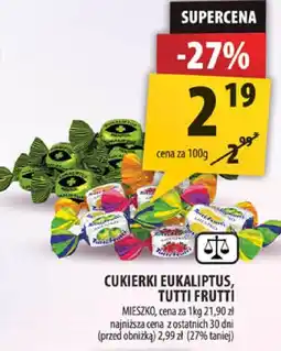 Arhelan Cukierki eukaliptus, tutti frutti 100g Mieszko oferta
