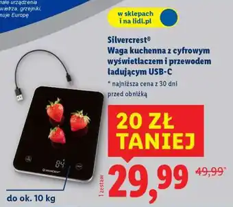 Lidl SILVERCREST Waga kuchenna oferta