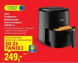 Lidl Tefal Frytkownica beztłuszczowa Easy Fry Compact, 1300 W, 3 L oferta