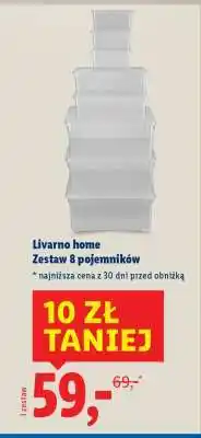 Lidl Livarno home Zestaw 8 pojemników oferta