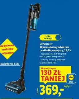 Lidl Silvercrest Akumulatorowy odkurzacz z nakładką mopującą, 22,2 V oferta