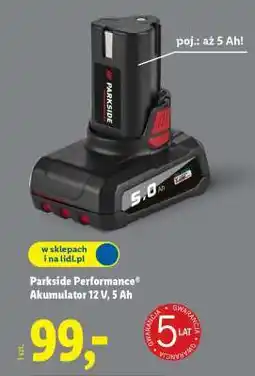 Lidl Parkside Performance Akumulator 12 V, 5 Ah oferta