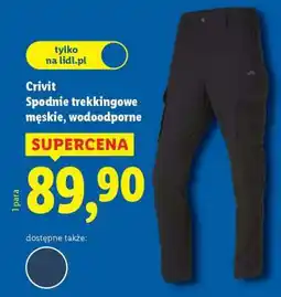 Lidl Crivit Spodnie trekkingowe męskie, wodoodporne oferta