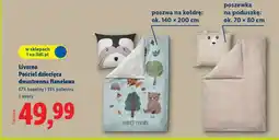 Lidl Livarno Pościel dziecięca dwustronna flanelowa oferta
