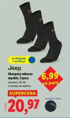 Lidl Jeep Skarpety robocze męskie, 3 pary oferta