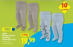 Lidl Lupilu Rajstopy termiczne niemowlęce oferta