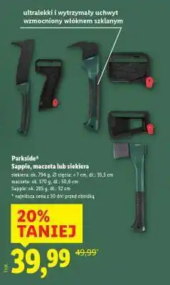 Lidl Parkside Sappie, maczeta lub siekiera oferta
