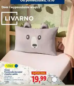 Lidl Livarno Prześcieradło dżersejowe z bawełny z gumką oferta