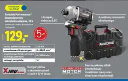 Lidl Parkside Performance Akumulatorowa zakrętarka udarowa, 12 V oferta