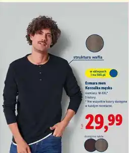 Lidl Esmara men Koszulka męska oferta