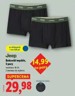Lidl Jeep Bokserki męskie, 2 pary oferta