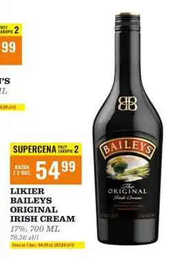 Biedronka LIKIER BAILEYS ORIGINAL IRISH CREAM oferta