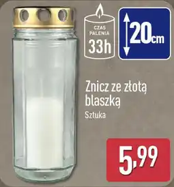 ALDI Znicz ze złotą blaszka oferta